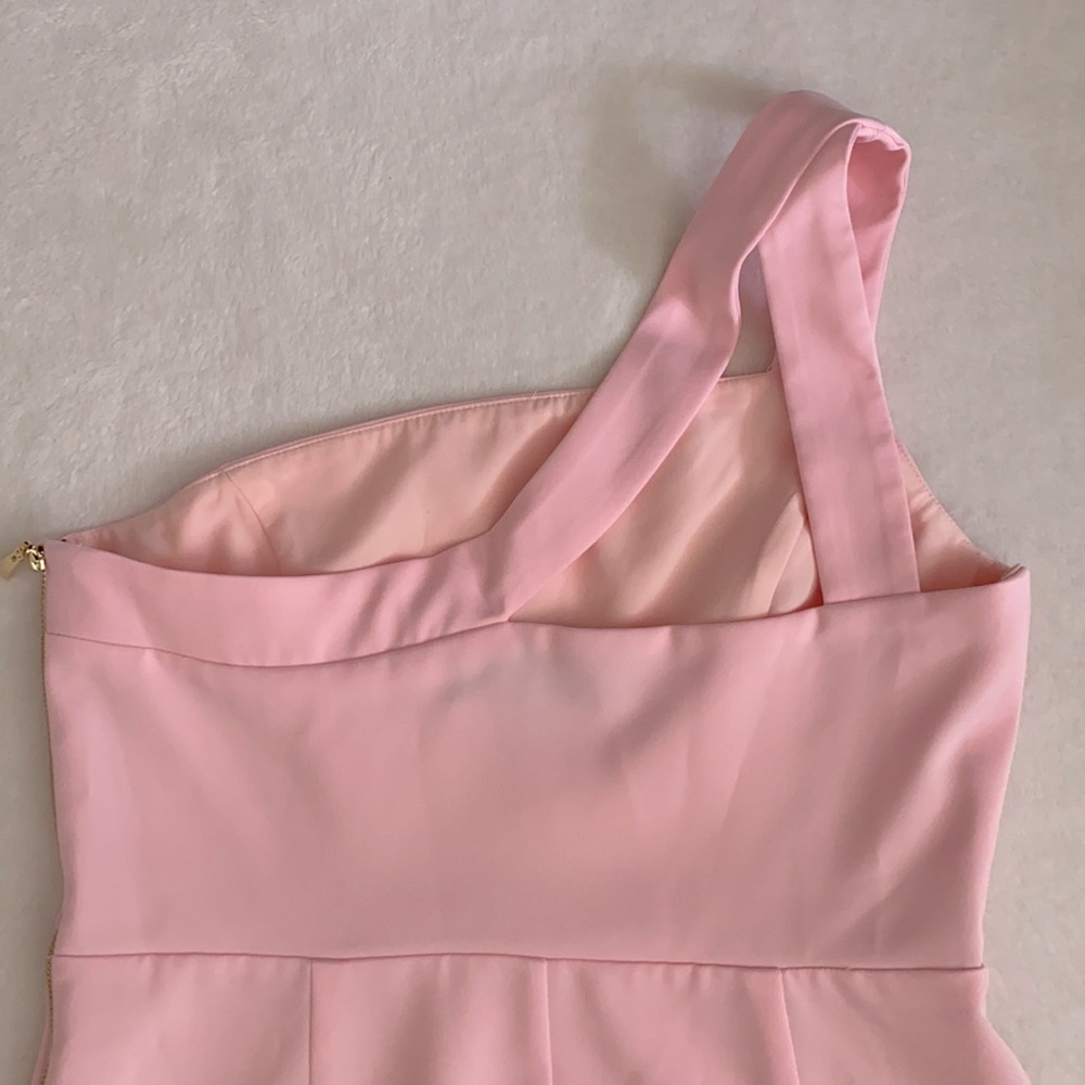 {Revolve} NBD x NAVEN | Mona Asymmetrical One Shoulder Mini Dress Lotus Pink (M) - Picture 13 of 16